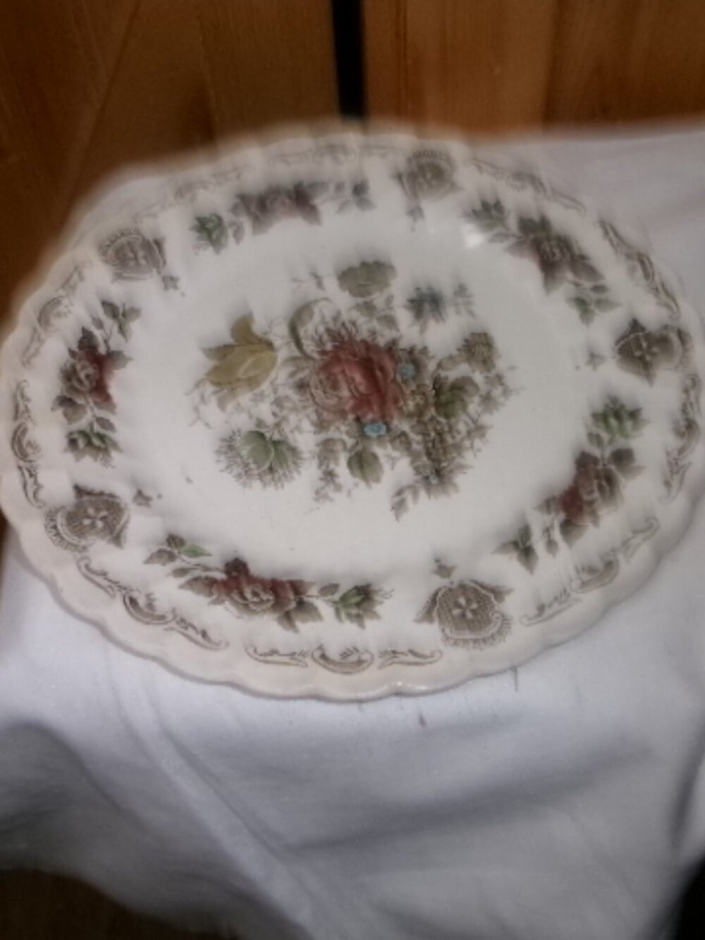 Vtg Myott Bouquet Stafford England 4 Desert plates 1 dinner plate - Picture 3 of 5